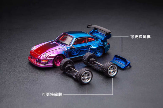 [Preorder] TPC 1:64 Porsche RWB993 Chrome Candy Color