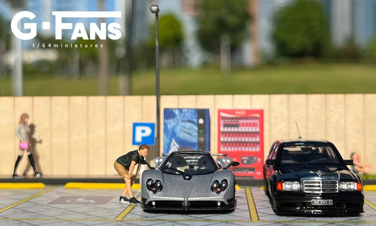 [Backorder] G.Fans 1:64 Diorama Garden Parking Scene Model 710029