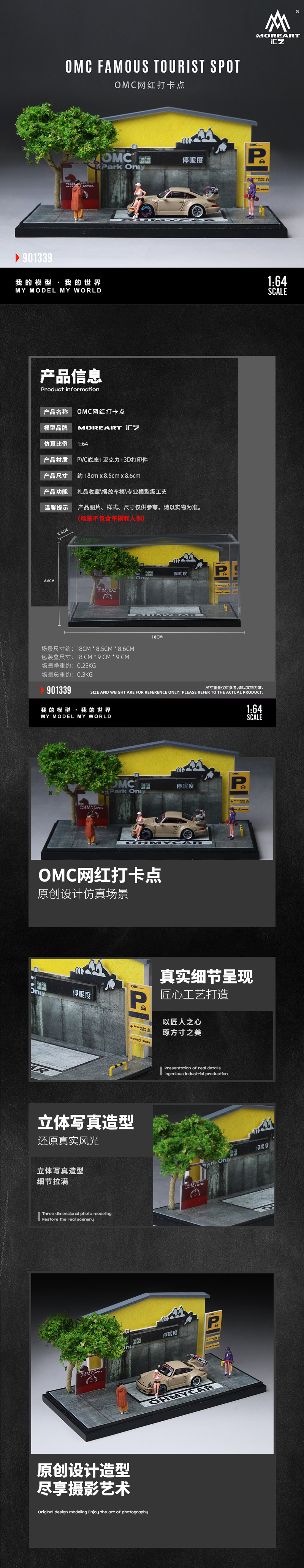 [Preorder] MoreArt 1:64 OMC FAMOUS TOURIST SPOT MO901339