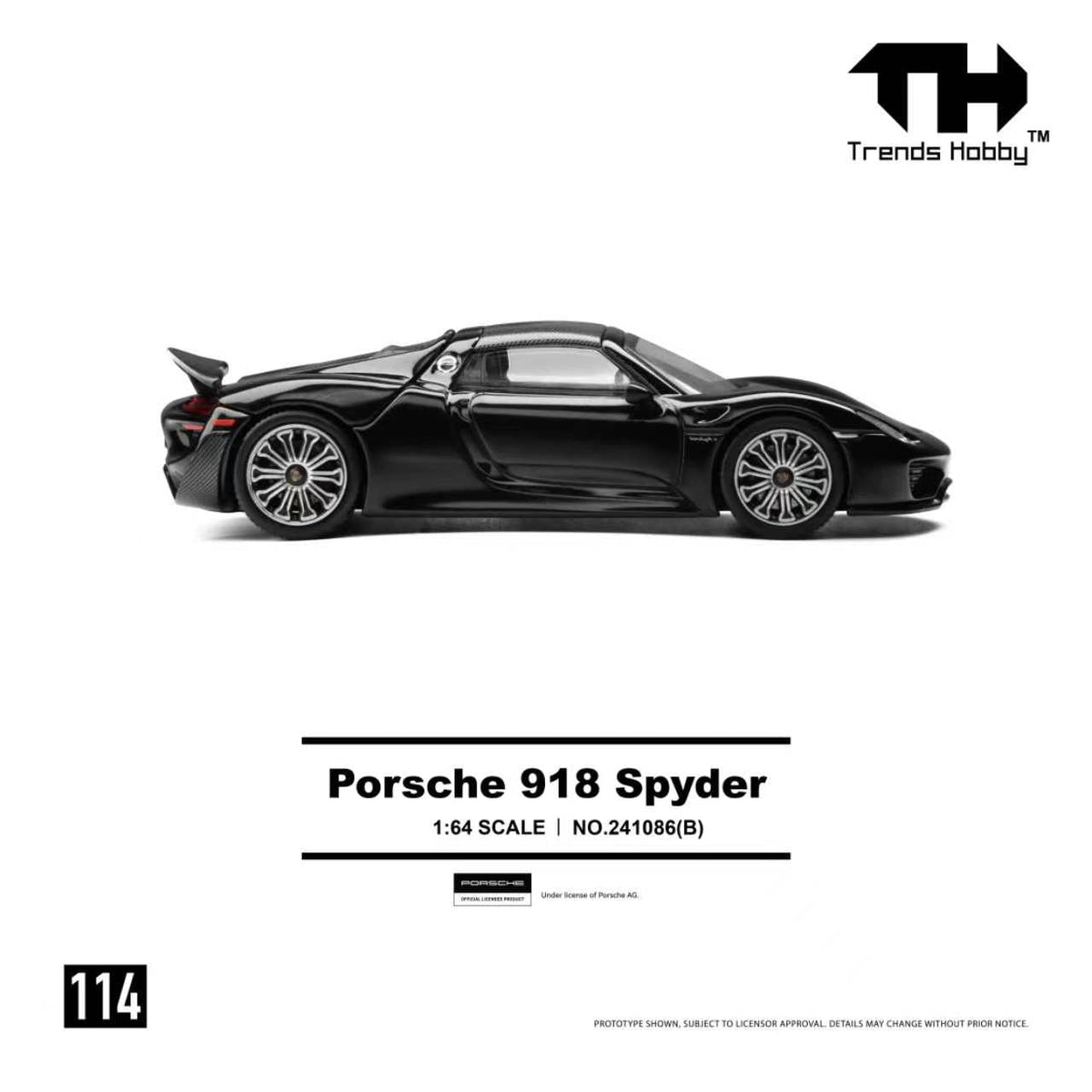 [Preorder] Trends Hobby 1:64 Porsche 918 Spyder (2 Colours) 241086(A)/241086(B)