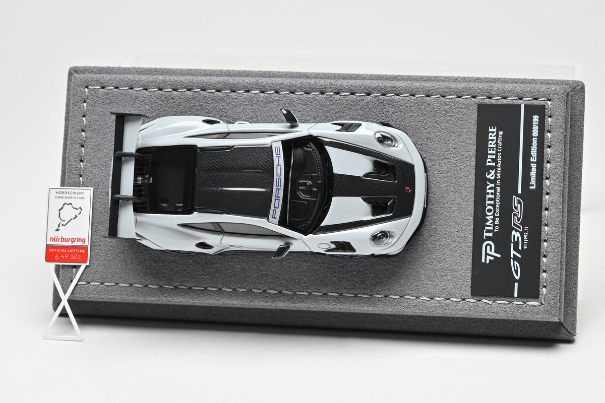 [Preorder] TP Model 1:64 Porsche 911 992 GT3 RS Nürburgring lap Time Record With Record Board TP6413ITR