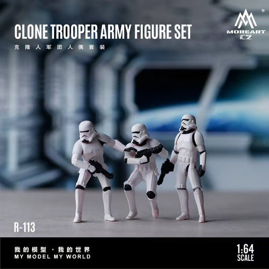 [Preorder] MoreArt 1:64  CLONE TROOPER ARMY FIGURE SET MO223113