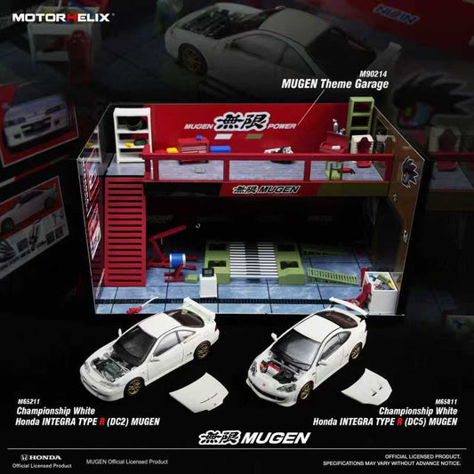 [Preorder] Motorhelix 1:64 Honda INTEGRA TYPE MUGEN White M65211/M65811 (2 Versions)