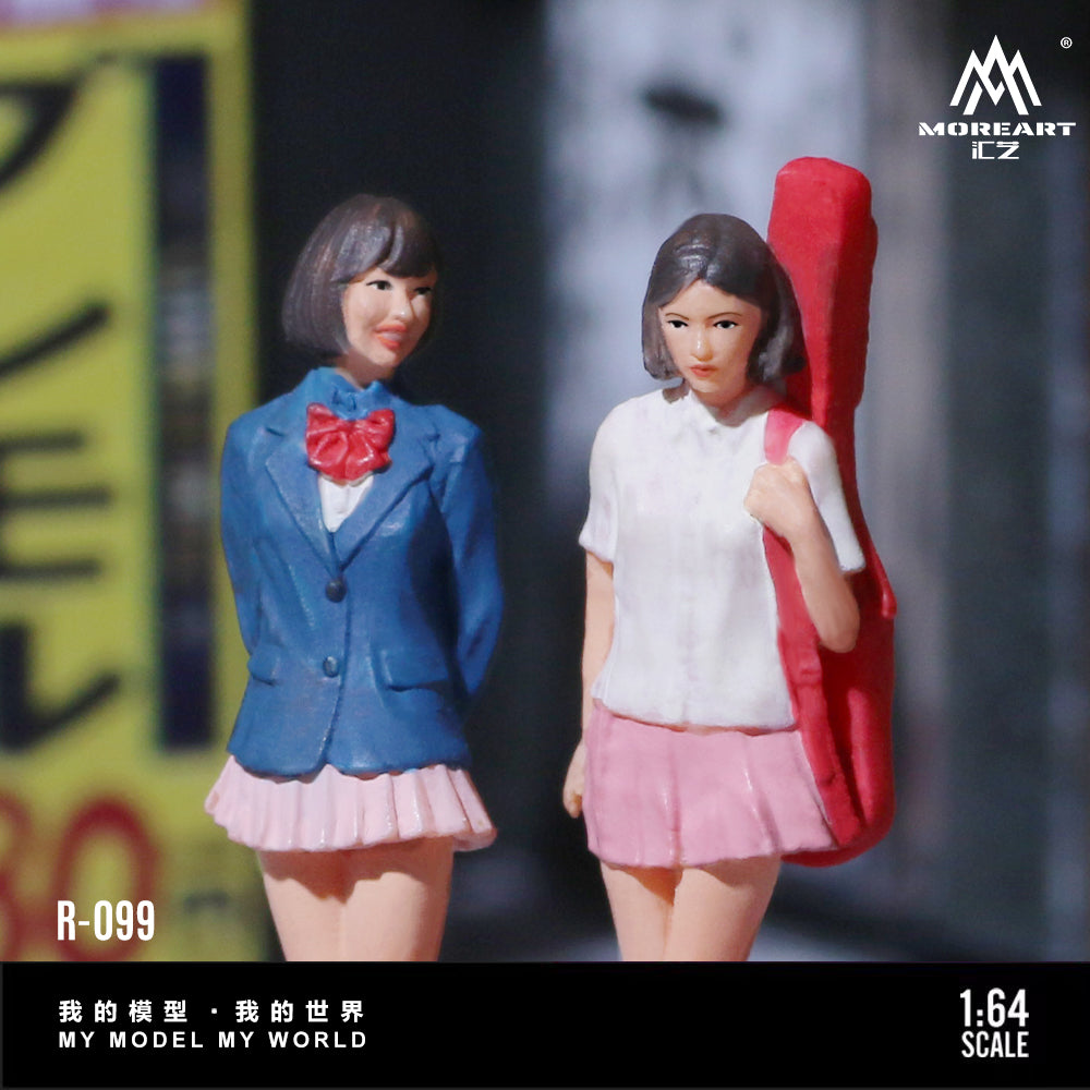 [Preorder] MoreArt 1:64 JAPANESE SCHOOL UNIFORMBEST FRIENDS 2-FIGURE SET MO223099