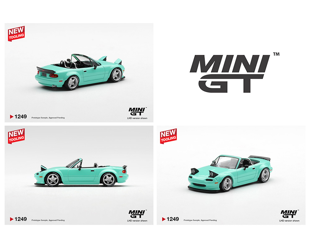 [Preorder] Mini GT 1:64 Mazda MX-5 (NA) Pandem – Mint Green – Limited Edition MGT01249-BL