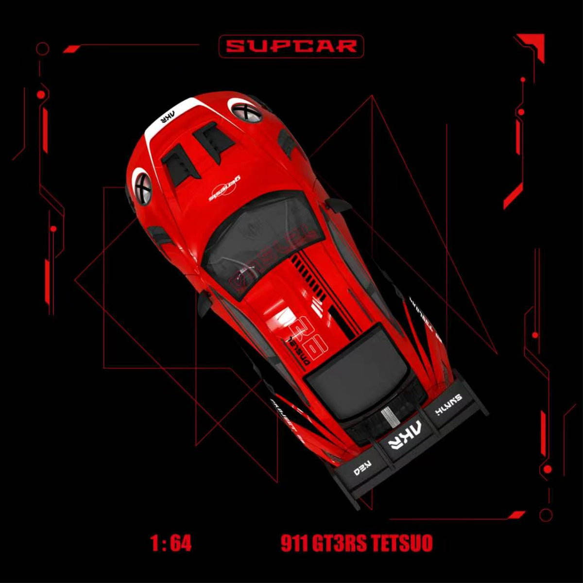 [Preorder] SUPCAR 1:64 Porsche 911 GT3 RS Akira Chrimson TETSUO SC644650