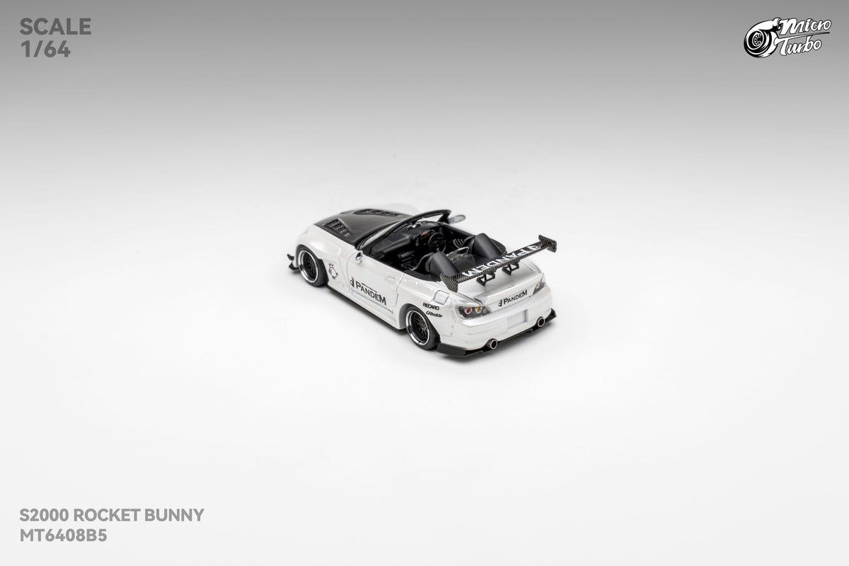 [Preorder] Microturbo 1:64 Custom S2000 RB - Metallic White MT6408B5