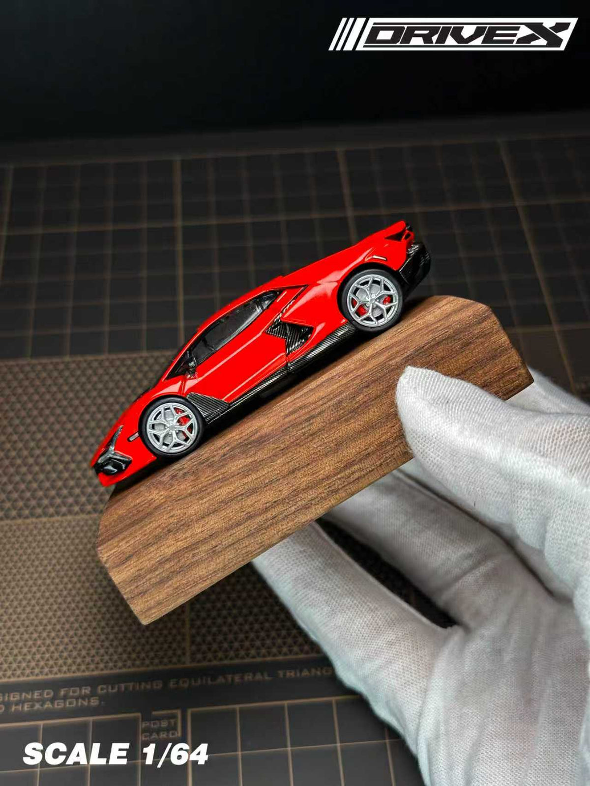 Drive X 1:64 Lamborghini Revuelto Hanging Card Board (7 Colours)