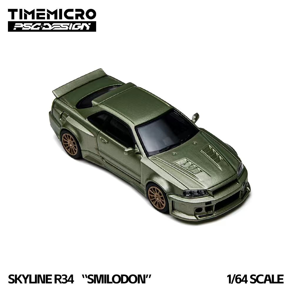 [Preorder] TimeMicro × PSC DESIGN 1:64 Nissan Skyline R34 Smilodon TM648405/TM648406