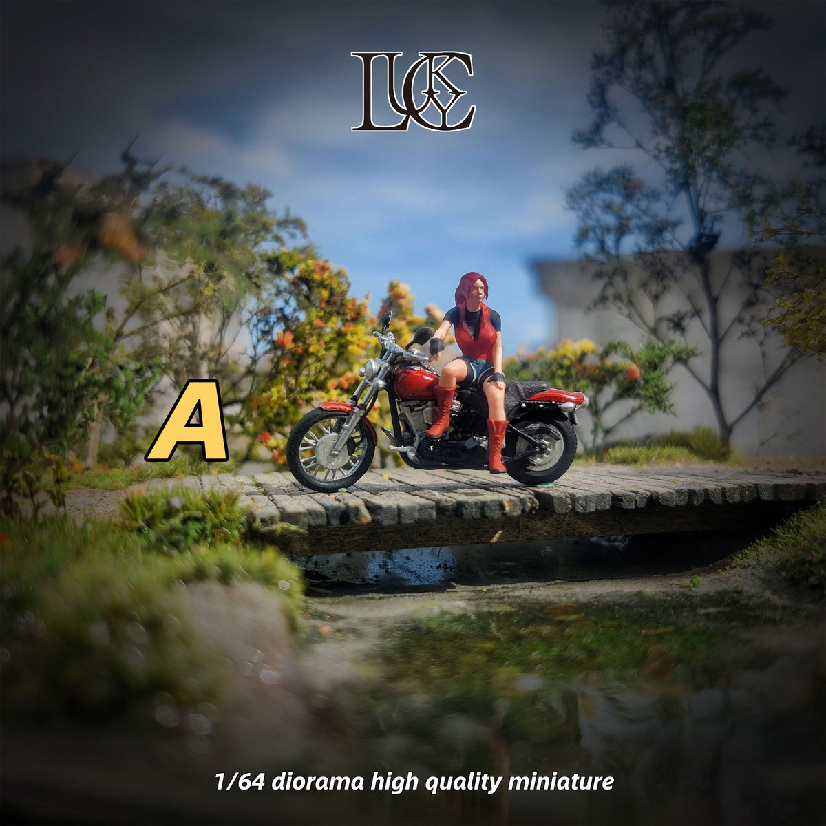 Lucky Studio 1:64 Motorcycle Doll (2 Versions) LK2025052109