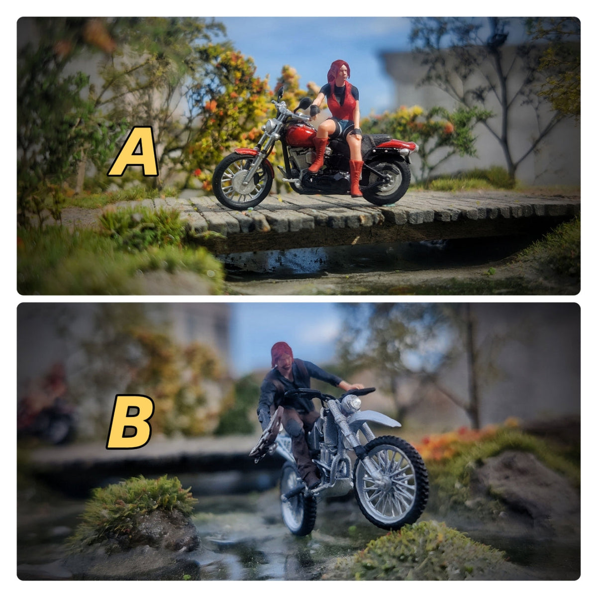 Lucky Studio 1:64 Motorcycle Doll (2 Versions) LK2025052109