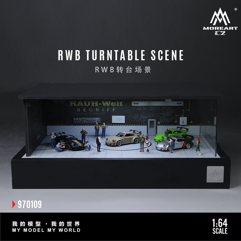 [Preorder] MoreArt 1:64 RWB TURNTABLE SCENE MO970109