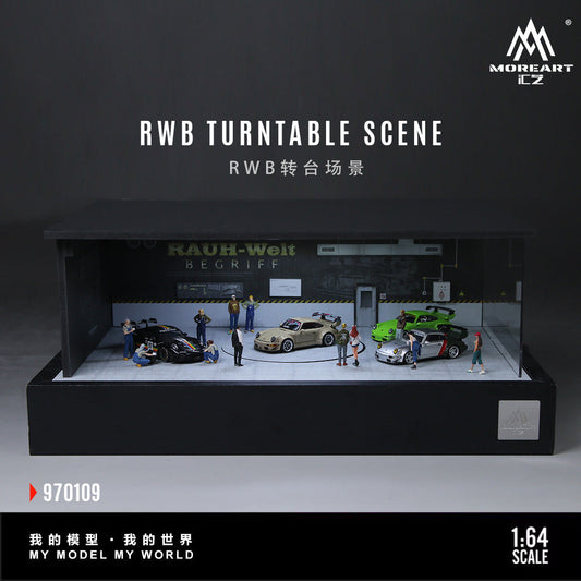[Preorder] MoreArt 1:64 RWB TURNTABLE SCENE MO970109