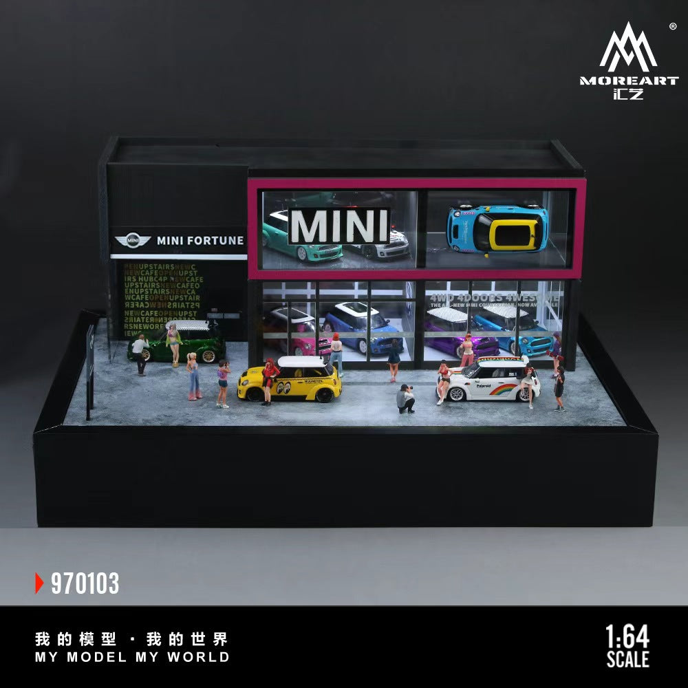 MoreArt 1:64 MINI CAR SHOWROOM MO970103