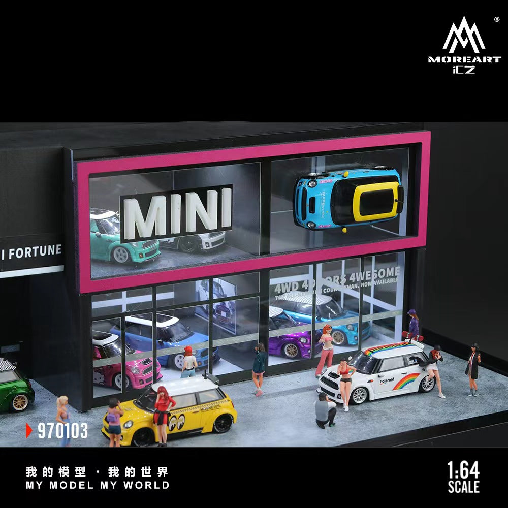 MoreArt 1:64 MINI CAR SHOWROOM MO970103
