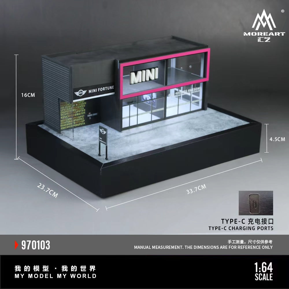 MoreArt 1:64 MINI CAR SHOWROOM MO970103