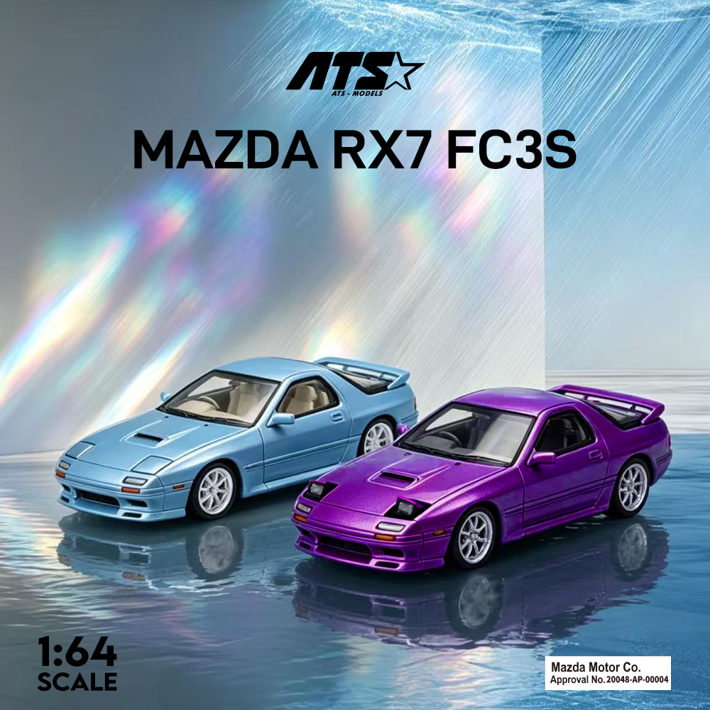 [Preorder] ATS Model 1:64 Mazda RX-7 FC3S (2 Colours) ATS880208/ATS880210