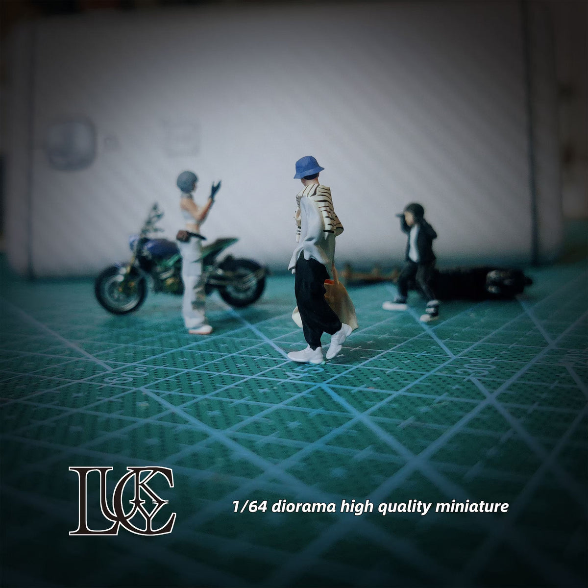 Lucky Studio 1:64 Motorcycle Siblings Trio LK2025051308