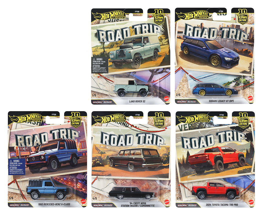 [Preorder] Hot Wheels 1:64 Car Culture 10th Anniversary 2026 V Case -Road Trip Assortment  FPY86-961V
