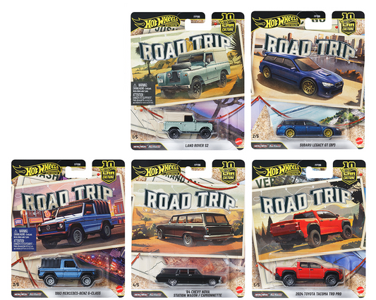 [Preorder] Hot Wheels 1:64 Car Culture 10th Anniversary 2026 V Case -Road Trip Assortment  FPY86-961V