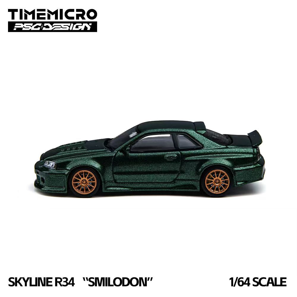 [Preorder] TimeMicro × PSC DESIGN 1:64 Nissan Skyline R34 Smilodon TM648405/TM648406