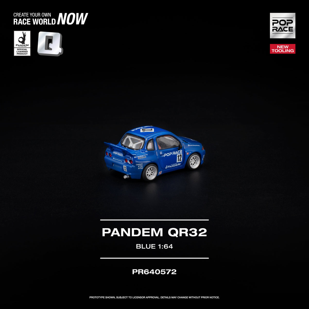 [Preorder] POPRACE 1:64 PANDEM QR32 Blue PR640572