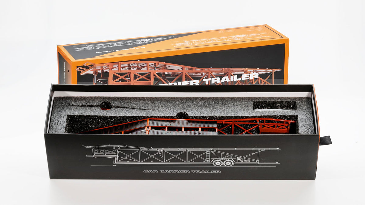 Shadow 1:64 CAR CARRIER TRAILER, BLACK+ORANGE KS-120-589