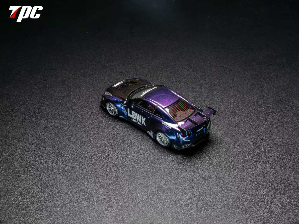 TPC 1:64 LBWK GTR35 Custom Edition Midnight Blue Chameleon