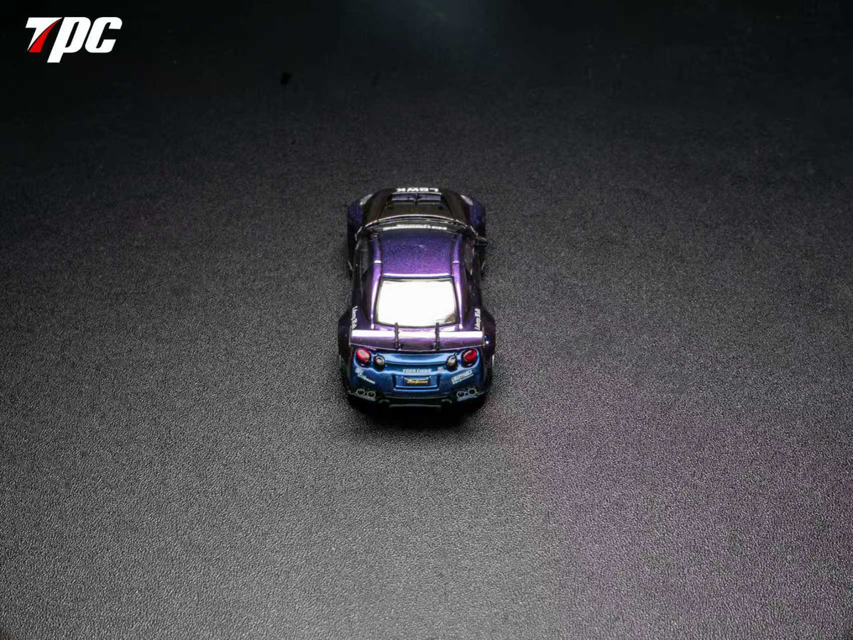 TPC 1:64 LBWK GTR35 Custom Edition Midnight Blue Chameleon