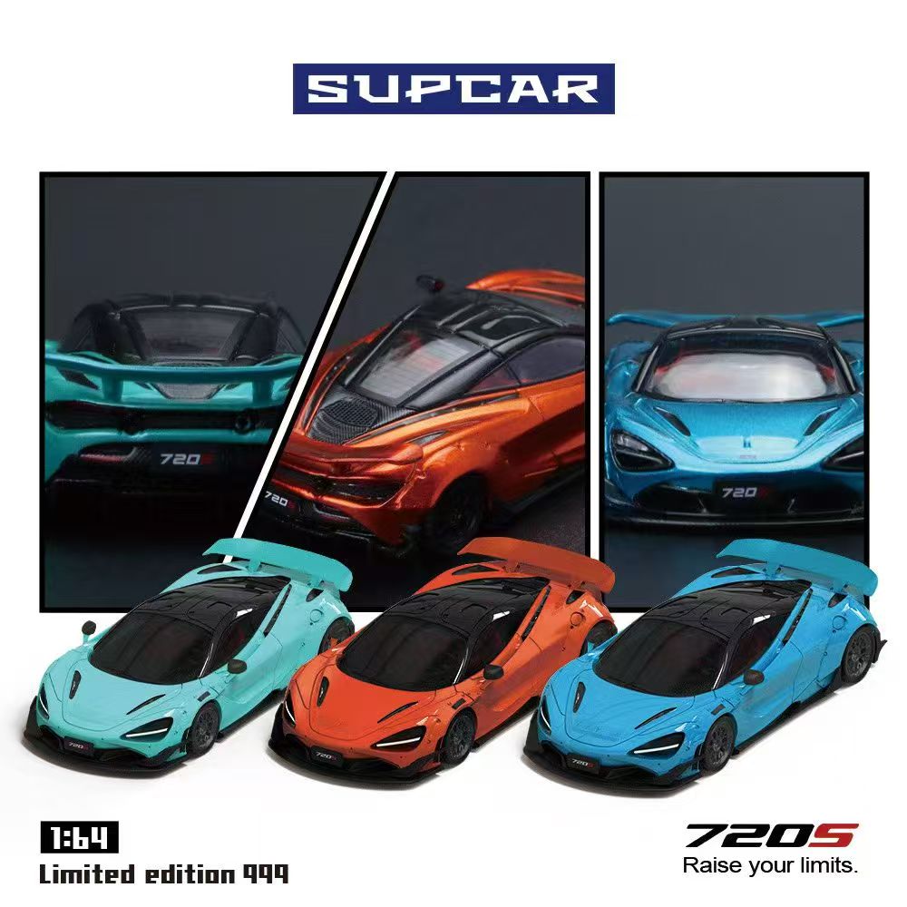 SUPCAR 1:64 McLaren 720S (3 Colours) SC64043/SC64044/SC64045