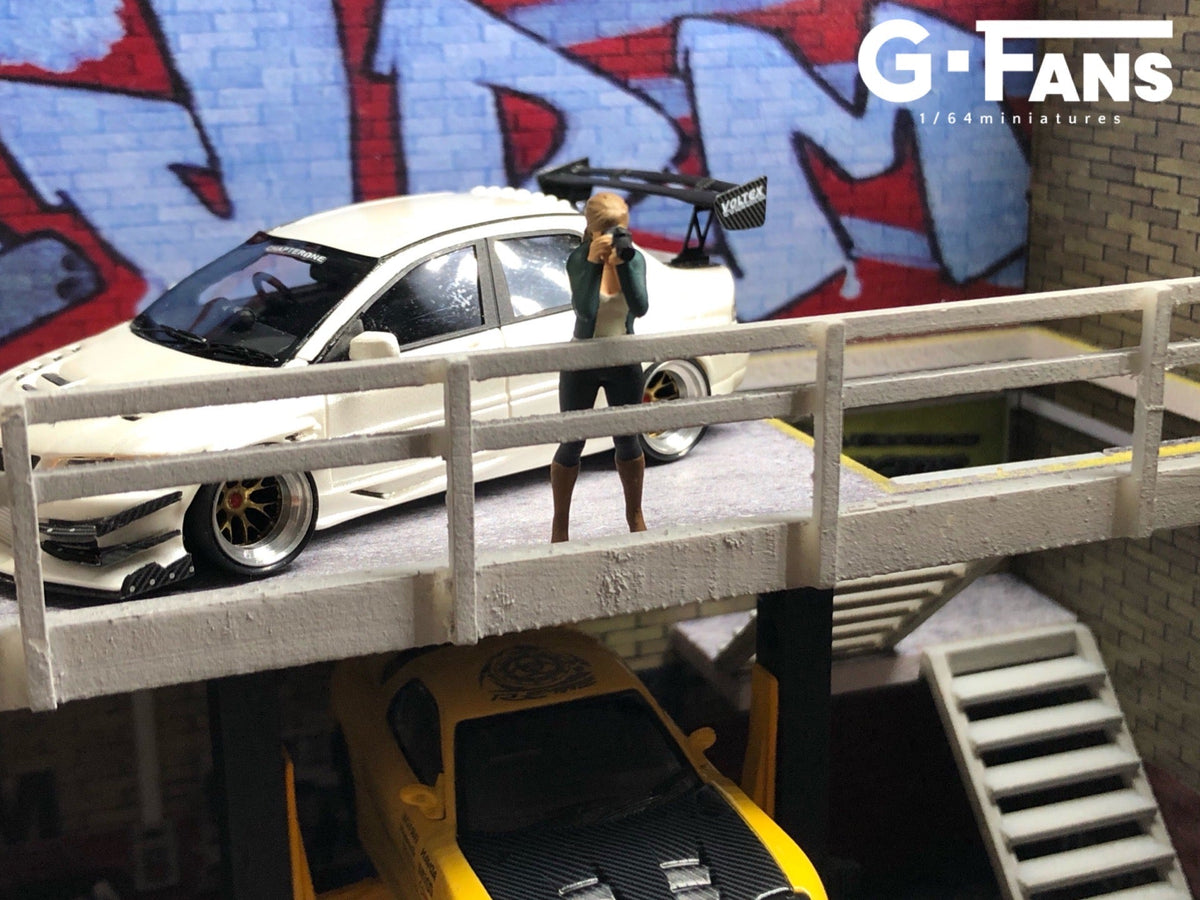 G.Fans 1:64 JDM Garage Diorama with LED (JDM Theme) 710018