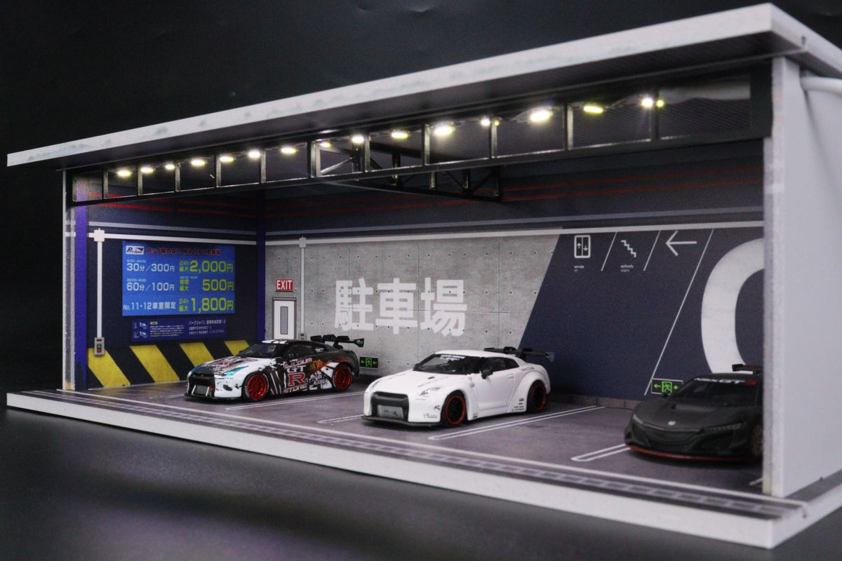 G.Fans MODELS 1:64 Garage with Lights Diorama Model 710022