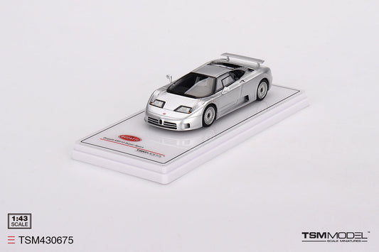 TSM 1:43 Bugatti EB110 GT Grigio Chiaro - Silver TSM430675