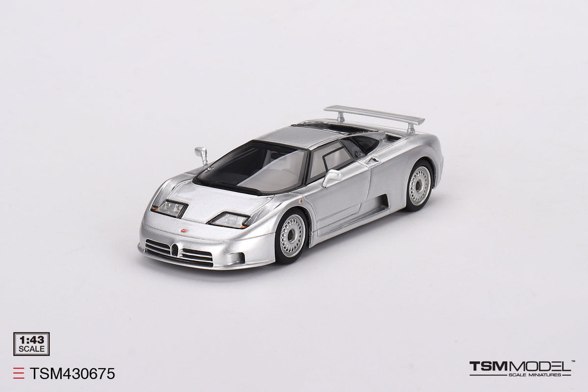 TSM 1:43 Bugatti EB110 GT Grigio Chiaro - Silver TSM430675