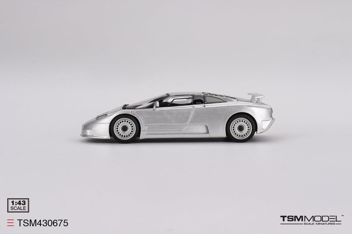 TSM 1:43 Bugatti EB110 GT Grigio Chiaro - Silver TSM430675
