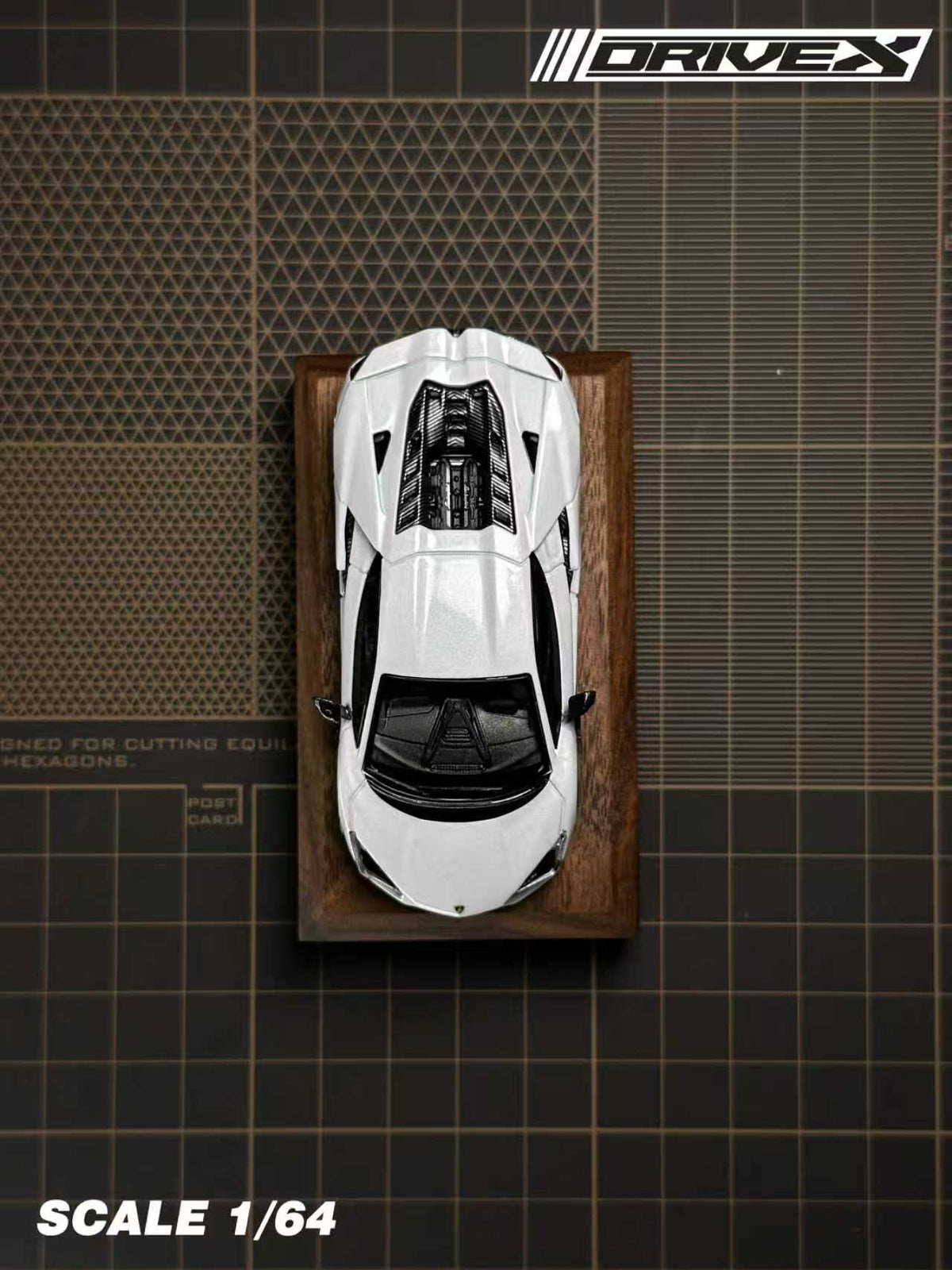Drive X 1:64 Lamborghini Revuelto Hanging Card Board (7 Colours)