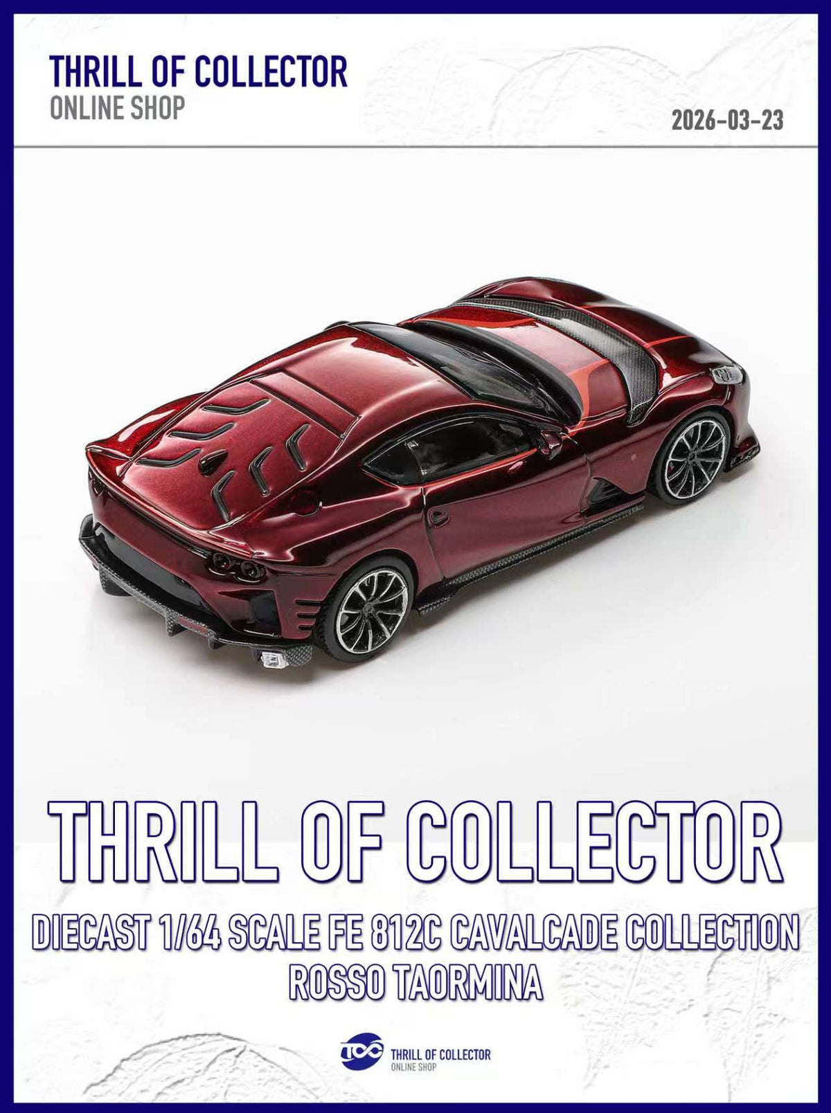 TOC 1:64 Ferrari 812C 3.0 CAVALCADE COLLECTION (4 Colours)