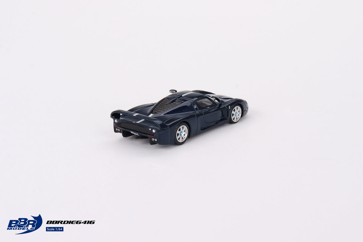 BBR 1:64 Maserati MC12 Stradale Blue Metallic w/ Stripe BBRDIE6416