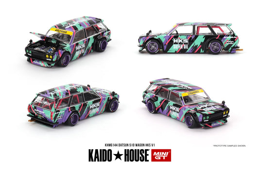 Kaido House + MINIGT Datsun KAIDO 510 Wagon HKS V1 KHMG144