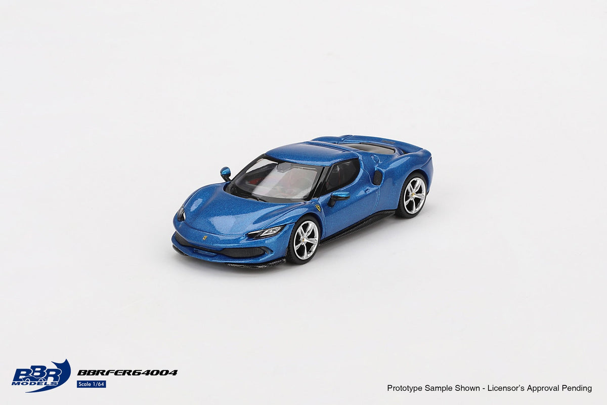 BBR Model 1:64 Ferrari 296 GTB Blu Corsa