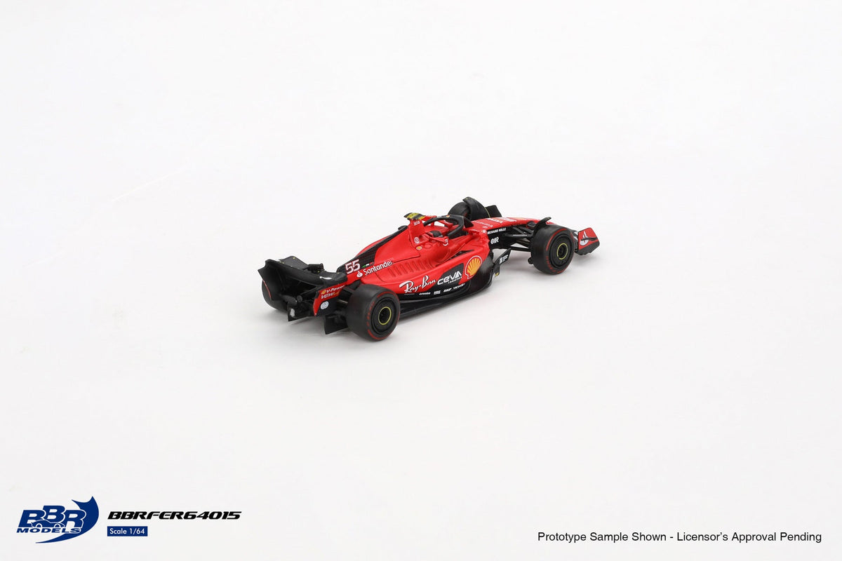 BBR Model 1:64 Ferrari SF23 #55 C. Sainz 2023 Bahrain GP BBRFER64015
