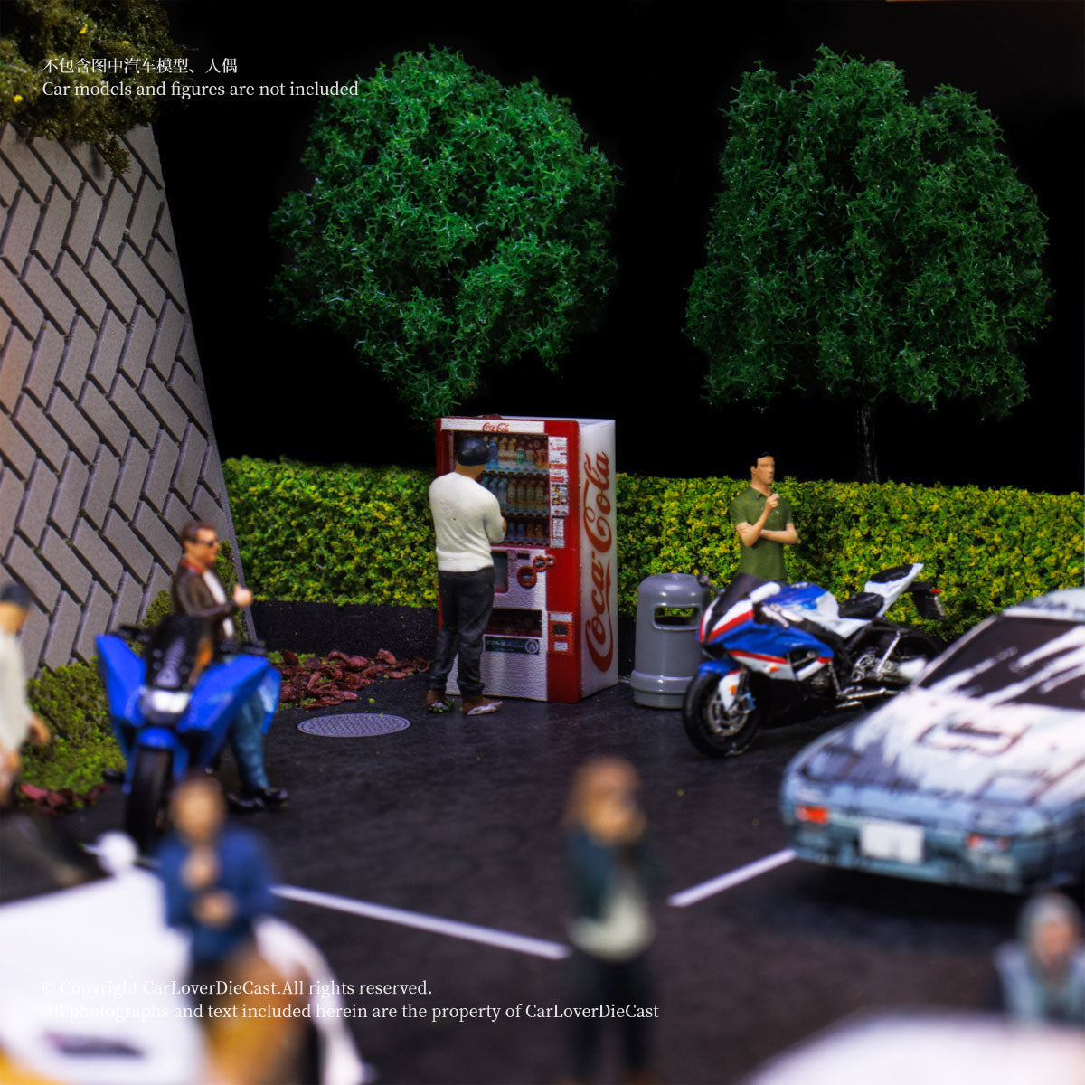G.Fans 1:64 Initial D Parking Lot Diorama Scene with Light 710037