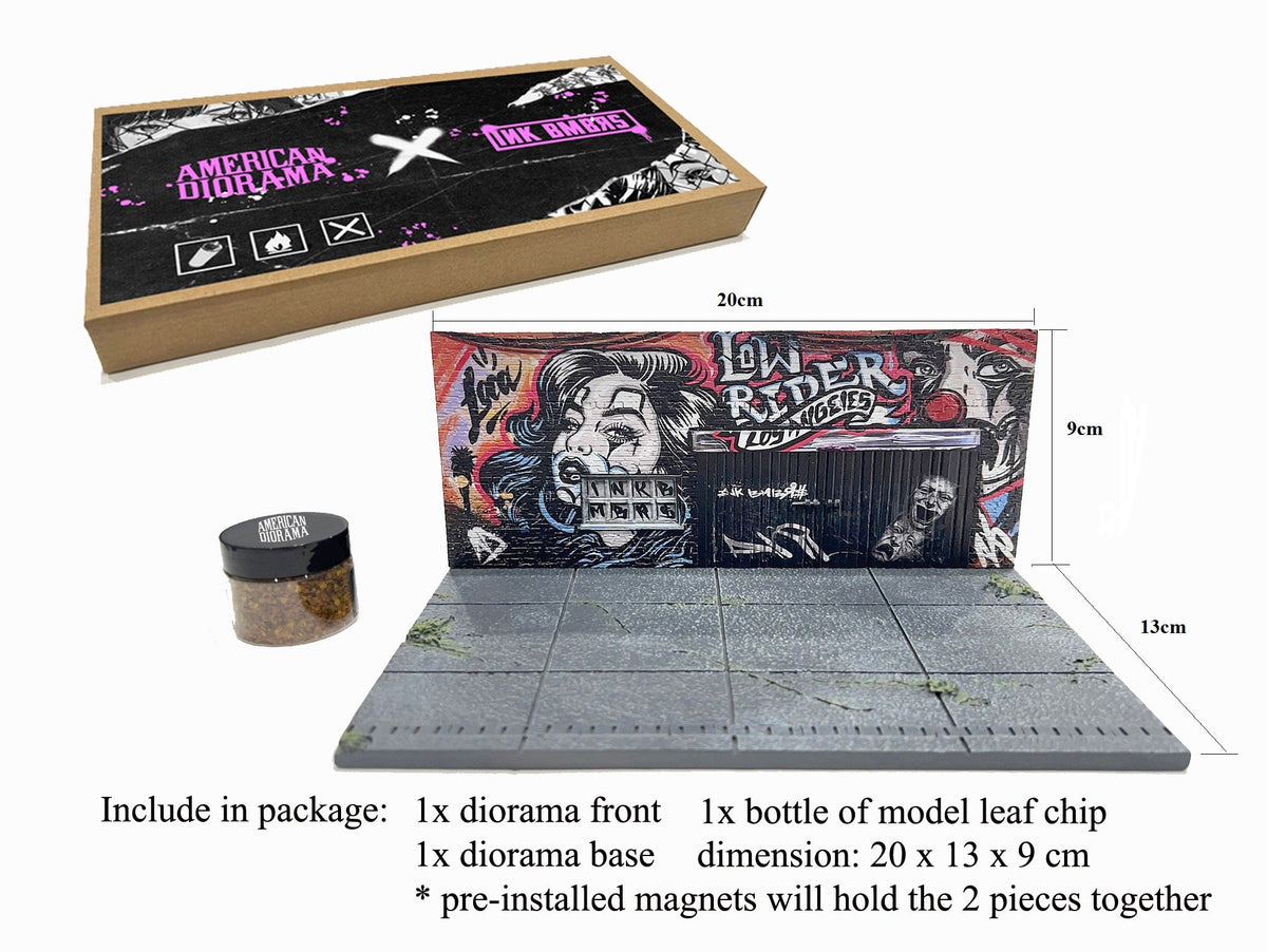 American Diorama 1:64 Street Art Diorama - LA Lowrider AD-2423