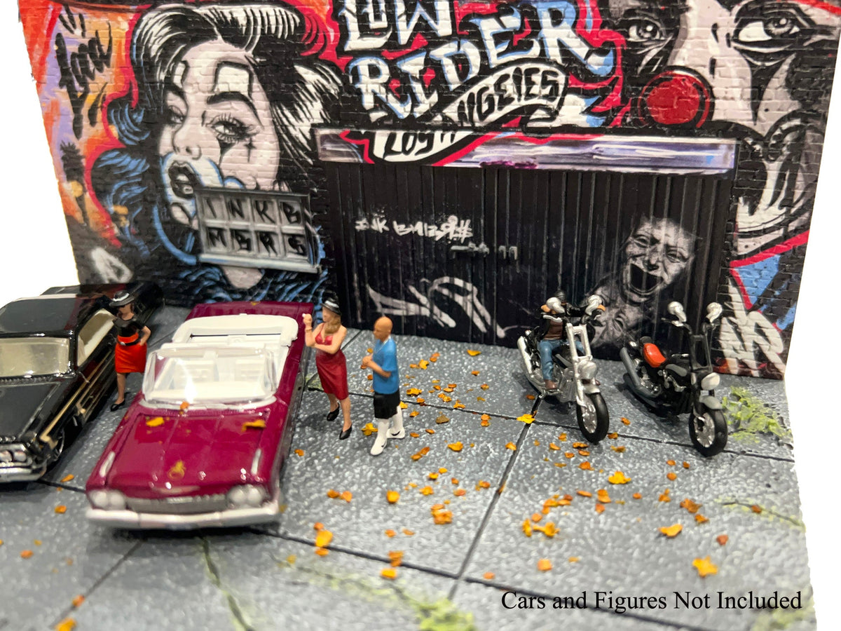 American Diorama 1:64 Street Art Diorama - LA Lowrider AD-2423