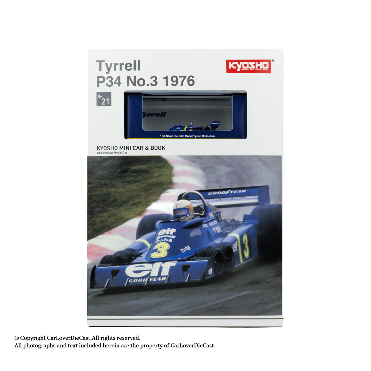 Kyosho 1:64 Tyrrell P34 1976 NO.3 / NO.4 Chinese Version K07038B1-CL / K07038B2-CL
