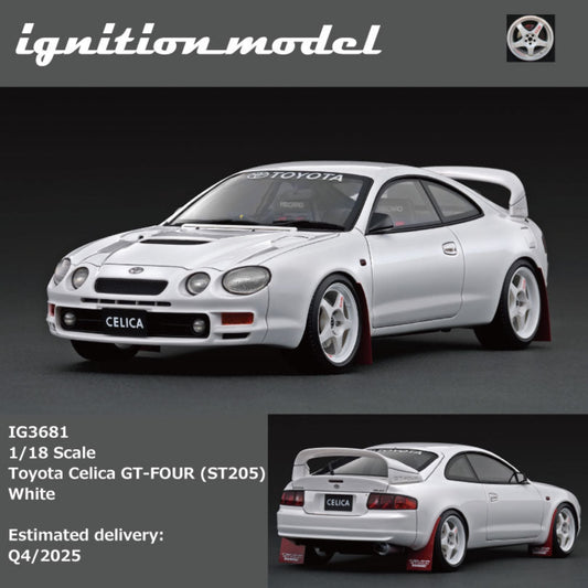 Ignition Model 1:18 Toyota Celica GT-4 (ST205) White/ Yellow/ Black (3 Colours)