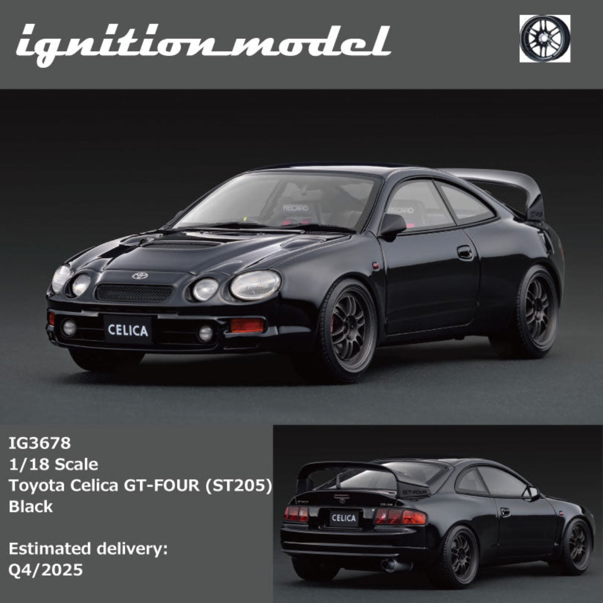 Ignition Model 1:18 Toyota Celica GT-4 (ST205) White/ Yellow/ Black (3 Colours)