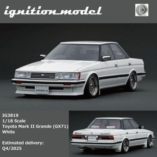 [Preorder] Ignition Model 1:18 Toyota Mark II Grande (GX71) White/Gold (2 Colours)