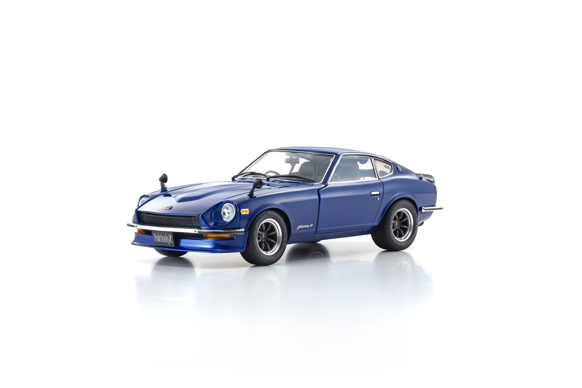 Kyosho 1:18 Nissan Fairlady Z-L (S30) - Blue/Silver Rim - 08220WBL