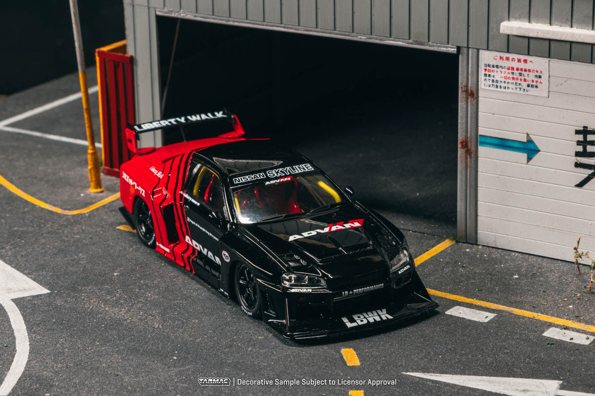 Tarmac Works 1:43 LB-ER34 Super Silhouette SKYLINE ADVAN – Black